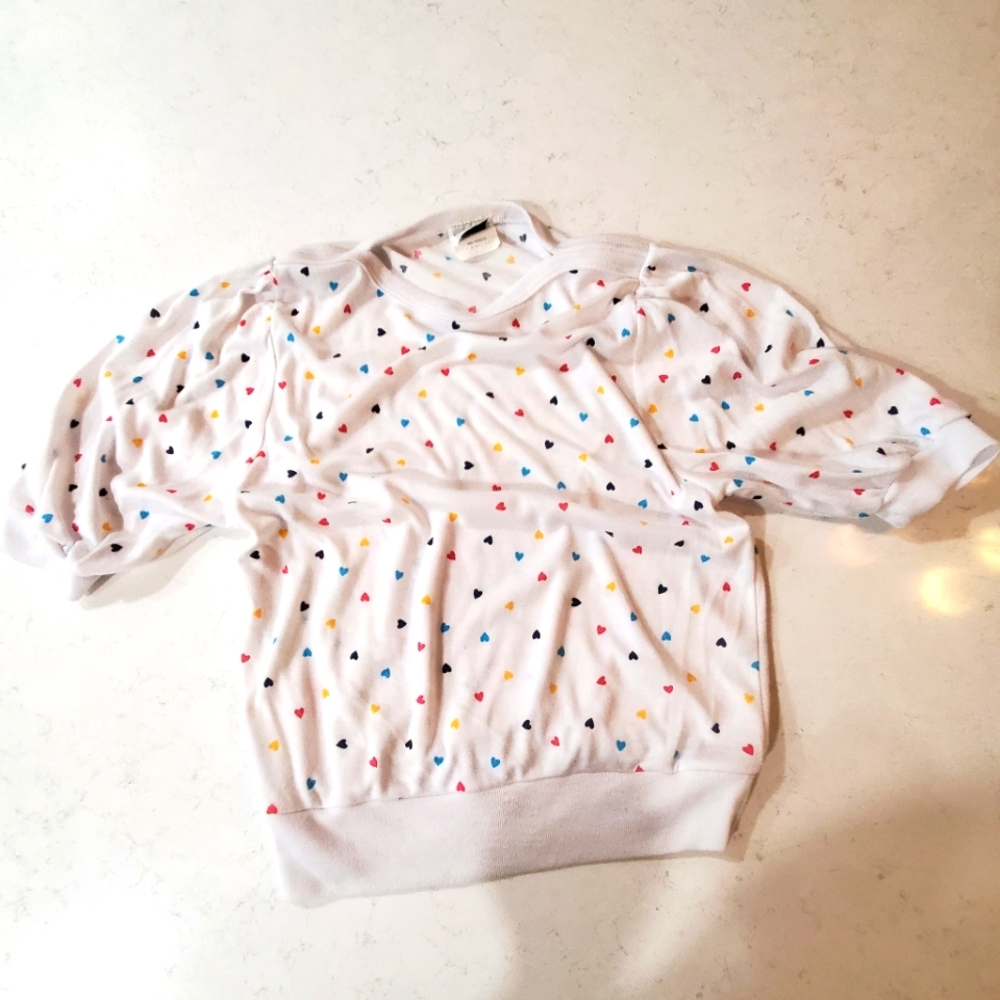 Vintage L'Abeille Sport 80's Heart Shirt Small